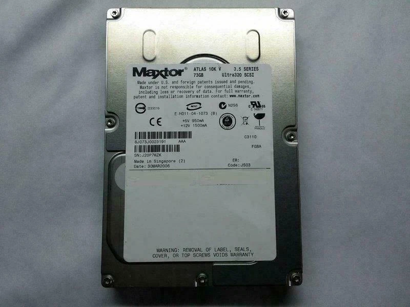 Maxtor 8J073J0 Atlas 10K V 74GB 10k RPM 3.5" SCSI SCA 80pin Internal HDD - Image 1 of 1