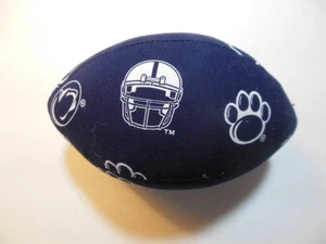 PENN STATE NITTANY LIONS fabric football - 7" long, NEW, hand-crafted - Picture 1 of 2
