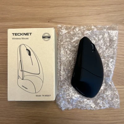 TeckNet Ergonomic Wireless Vertical Mouse TK-MS007 With Adjustable DPI & USB Rec - Image 1 of 4