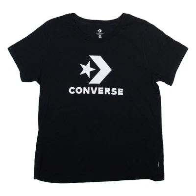 CONVERSE Boys T-Shirt Black XL - Image 1 of 4
