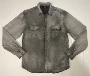 Camisa con botones a presión estilo occidental Monarchy Collection para hombre, talla L, algodón, C11GY5 - Imagen 1 de 7