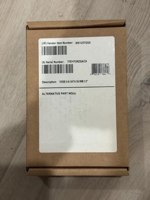 Toshiba MK1237GSX 120 GB,Internal,5400 RPM,2.5" (HDD2D62 ) Hard Drive - Image 1 of 2