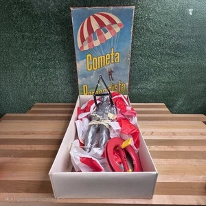 Vintage Juex Vuela Cometa Paracaidista Toy Paratrooper 9.25" Parachute Kite - Picture 1 of 10