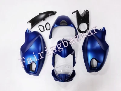 Fit for Ducati Monster 696 796 1100 Matte Blue Black ABS Injection Fairing Kit - Image 1 of 4