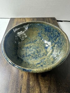 ciotola/piatto portagioie in ceramica fatto a mano 5” x 2” - Smalto Blu Non Firmato - Foto 1 di 9