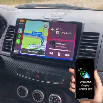 64GB For Mitsubishi Lancer 2008-2015 Android 15 CarPlay Car Radio GPS Stereo BT - Image 1 of 4