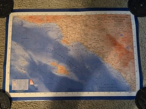 1998 San Pedro Offshore Navigation Channel Crossing Chart Mariner Vintage Map - Bild 1 von 23