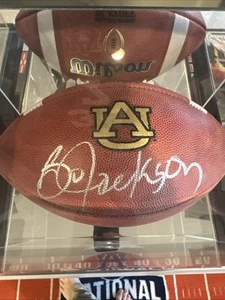 Bo Jackson Auburn Tigers signed Autogramm Football Official Ball Kick Six Game - Bild 1 von 3