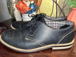 Original Penguin Waylon schwarz Leder Oxford Schuhe Herren Größe 10,5 - Bild 1 von 15