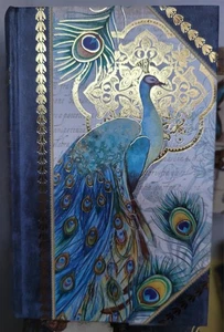 Punch Studio PEACOCK Faux Book Keepsake Box 6.5" x 4.5" x 1.5" NEW - Picture 1 of 4