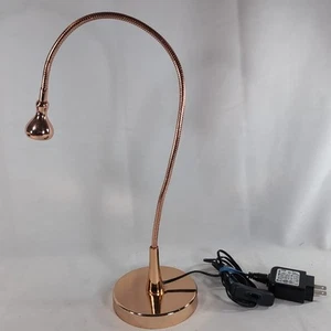 IKEA Jansjo Flexible Gooseneck Lamp Copper Rose Gold Desk Light LED Hobby Pink - Picture 1 of 11