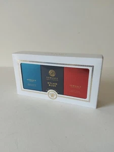 Versace Miniature Gift Set For Him x3 5ml Eros-Dylan Blue-Eros Flame NEW - Picture 1 of 5