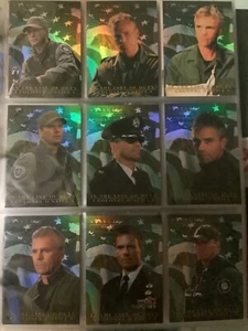 STARGATE SG-1 IN THE LINE OF DUTY CO1-CO9 CHASE CARD SET RITTENHOUSE COL. ONEILL - Picture 1 of 2