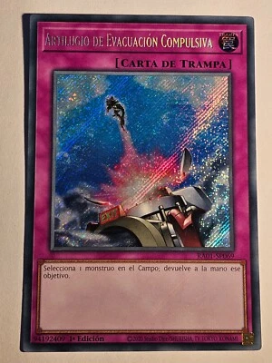 Compulsory Evacuation Device (V.3 - Secret Rare●YUGIOH●RA01●SPANISH●1st●NM●09103 - Image 1 of 2