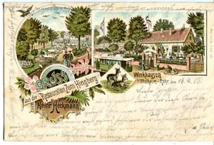 Alemania AK Winkhausen - Restaurante 1905 Carl Blech publicado postal vintage - Imagen 1 de 3