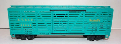 Vintage MANTUA: Santa-Fe AT&SF 80680 Die-Cast Base. BLUE STOCK CAR * HO Gauge - Image 1 of 4