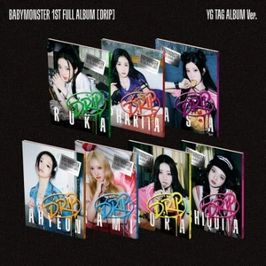 BABYMONSTER 1er Álbum Completo DRIP YG TAG ÁLBUM QR Tarjeta + Libro P + Tarjeta P + Pegatina + Regalo - Imagen 1 de 5