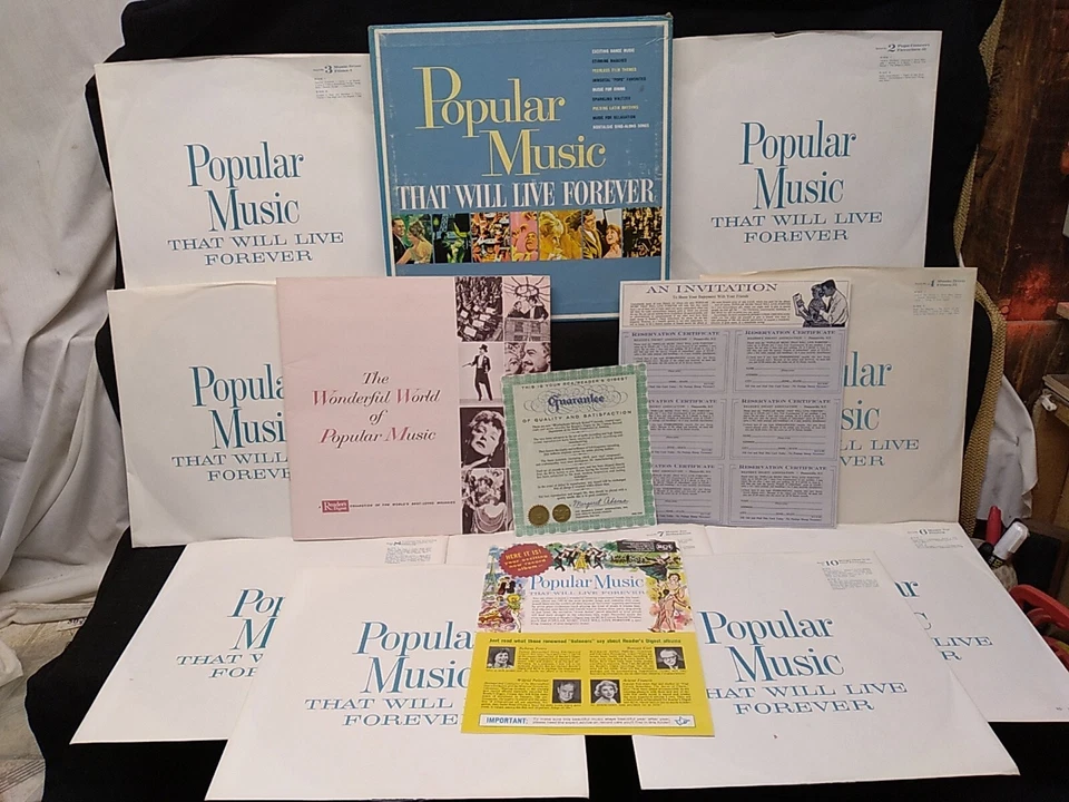 Popular Music That Will Live Forever 10 X Vinyl LP RCA Custom M70Y-45 1961 Foto 1 de 4