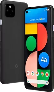 Google Pixel 4a (5G) G6QU3 Verizon Only 128GB Just Black B Light Burn - Picture 1 of 1