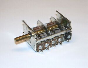 = HI QUAL = ALPS 5 section VARIABLE air capacitor tube radio vintage tuning cap
