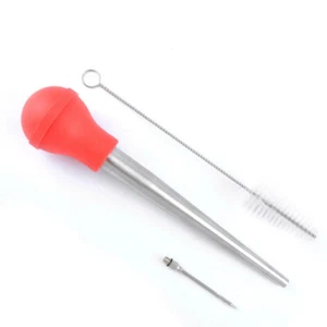 Turkey Baster Drip Oil Seasoning Tube Barbecue Pump Needle Tools - Picture 1 of 11