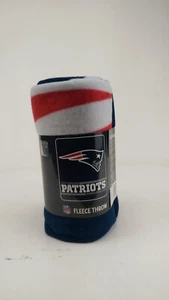 New Soft Fleece Throw Blanket 50" X 60" Split Wide New England Patriots - Picture 1 of 7