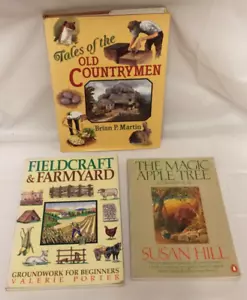 3x Fieldcraft Books-Fieldcraft&Farmyard Tales of Old Countrymen Magic Apple Tree - Picture 1 of 7