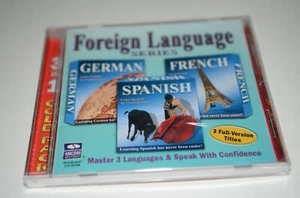 Software PC Foreign Language Series Learn German French Spanish Gold Pack - Picture 1 of 2