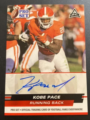 2022 LEAF PRO SET DRAFT KOBE PACE AUTOGRAPH ROOKIE RC CLEMSON TIGERS MINT - Image 1 of 2
