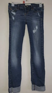 Abercrombie & Fitch Mädchen Blue Jeans Kinder 14 distressed stylisch - Bild 1 von 7