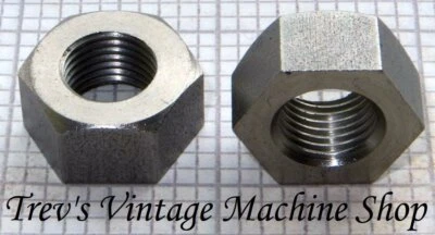 3/8 BSCy CEI cycle thread 26tpi full hex nuts, stainless steel, optional washers - Image 1 of 2