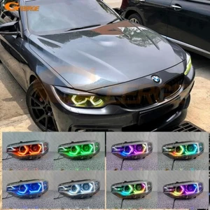 For BMW F32 F33 F36 F82 F83 Concept M4 Iconic Style Dynamic RGB LED Angel Eyes - Picture 1 of 26