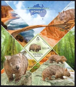 SOLOMON ISLANDS - 2013 'AUSTRALIAN FAUNA - WOMBAT' Miniature Sheet MNH [E0760] - Bild 1 von 1
