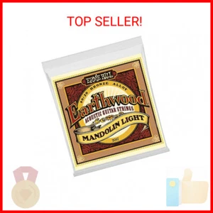 Ernie Ball Earthwood Light 80/20 Bronze Mandolin Strings, 9-34 Gauge (P02067) - Picture 1 of 2