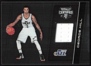 2016-17 Panini Totally Certified Materials George Hill Utah Jazz #18