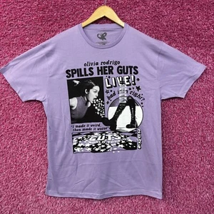 Olivia Rodrigo Spills Her Guts Live Purple T-Shirt XL - Picture 1 of 4