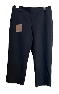 J. Jill Crops Capris Size 8P Navy Simple 120 Wool Cropped Wide Leg  Washable New - Изображение 1 из 4