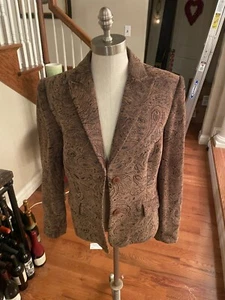 Neu mit Etikett Grace Elements Buckingham Paisley Blazer Jacke olivgrün Gr. 14 - Bild 1 von 8