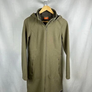 Merrell Haven Long Soft Shell Lined Hooded Coat Jacket Ladies Size Medium - Picture 1 of 10