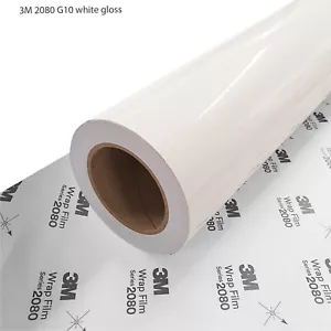 28,28€/m² Autofolie Weiß Glänzend 3M 2080 G10 Car Wrapping 152cm x Meterware - Bild 1 von 1