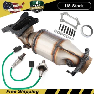 Catalytic Converter w/ O2 Sensor For 2008 2009 2010 2011 2012 Honda Accord 2.4L - Picture 1 of 13