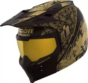 ICON Elsinore Kaonohi Helmet - Black/Gold, Size S 0104-3273 - Picture 1 of 4