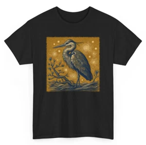 Camiseta Artistic Costal Birds Garza Pájaro - Novedad Pájaro Acuático Hombres Mujeres Camiseta - Imagen 1 de 48