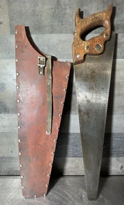 Vintage Atkins No 65 Straight Back Silver Steel Perfection Crosscut Hand Saw - Picture 1 of 12