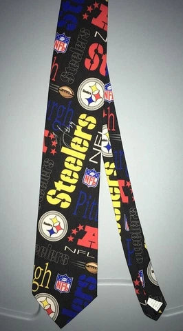Pittsburgh Steelers Autographed Tie - JuJu Smith-Shuster #19 Official NFL Item Cover