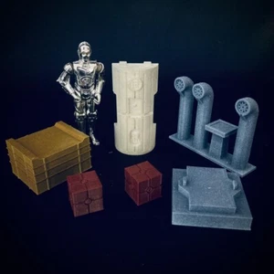 Docking Bay 94 Interior Diorama Accessories For 3.75 in (1:18) Figures (Painted) - Picture 1 of 4