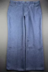 Herren Haband's Fit Forever Polyester Hose Erweiterbarer Bund Blau Größe 42x29 - Bild 1 von 7