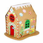 Educational Kids Diy Toy Children House Toys Christmas Paper Village Decorate
