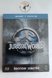 Jurassic World Limited Edition Bluray Steelbook FRENCH/English Audio *LOOSE DISC - Picture 1 of 14