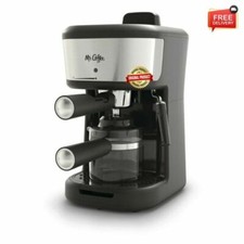 Mr. Coffee 4-Shot Steam Espresso Cappuccino and Latte Maker - Black/Silver (2132816)